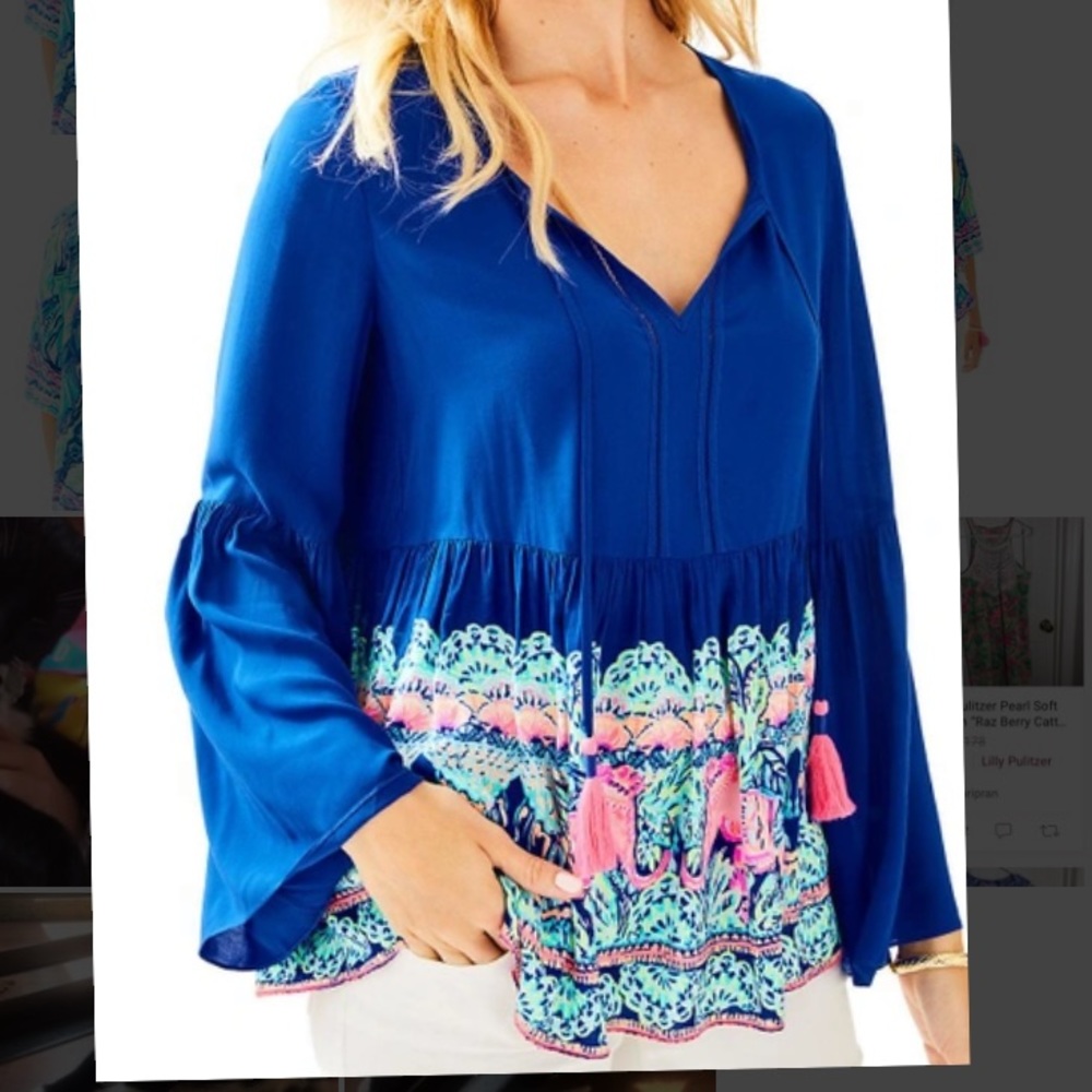 Lilly Pulitzer Kahli Top in “On Display Engineered”
